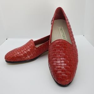 Trotters Red Liz Loafers Sz. 5.5